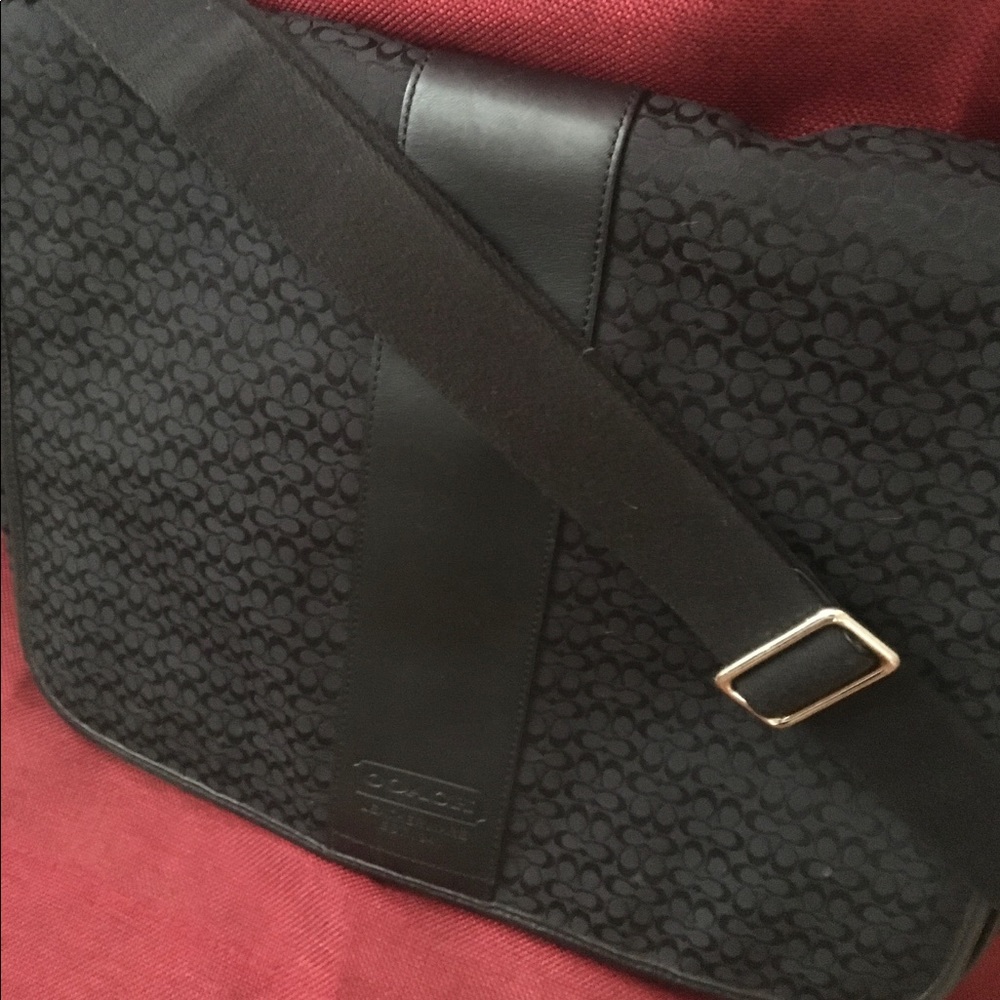 Coach laptop messenger bag